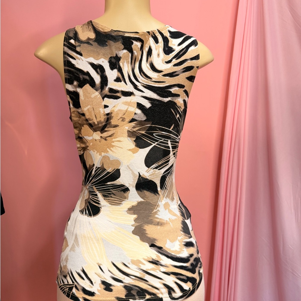 Cache Animal Print Wrap Top - Picture 10 of 12